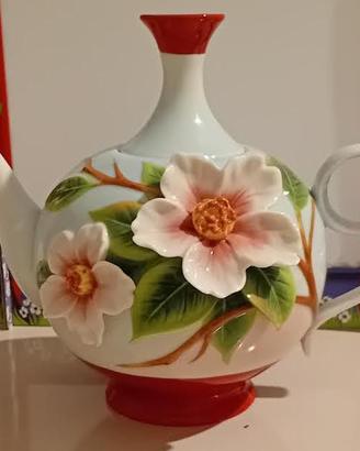 Franz Collection Everlasting Love Camelia Teapot