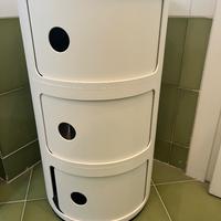 Kartell mobile tre cassetti, apertura scorrevole