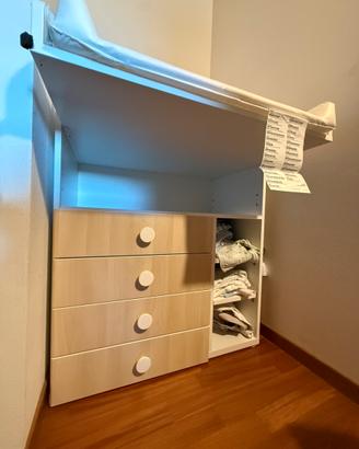 Fasciatoio con materasso ikea