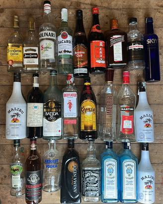 25 bottiglie e luci led