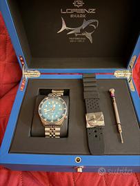 Lorenz shark 5 automatico quadrante blu madreperla