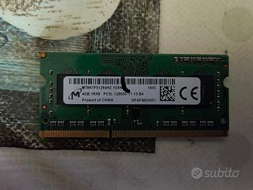 DDR3 So-dimm da 4GB Micron velocità 12800 (1600) p