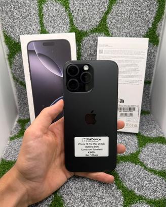 IPhone 16 Pro Max 256gb Nero - 🔋95% Gar. 12M