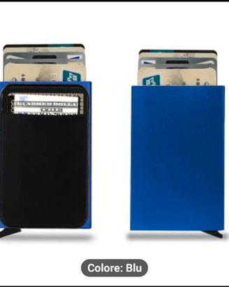 Porta Carte di Credito Schermato RFID Tascabile