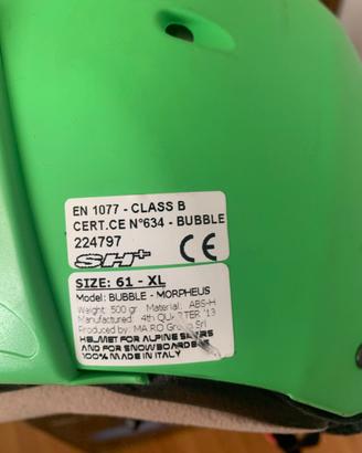 Casco da sci taglia xl