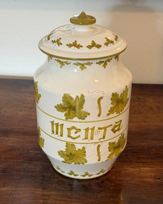 Barattolo Menta Ceramica Faenza PADOVANI 