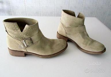 Stivaletti in pelle beige Pittarello misura 37