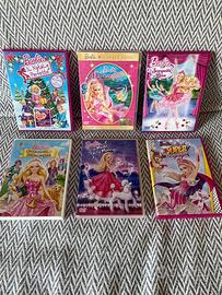 Sei DVD  Barbie per bimbe
