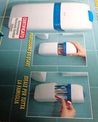 portaspazzolino da denti a luce germicida