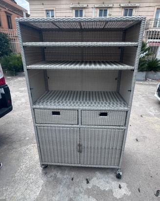 Mobile di servizio in polyrattan