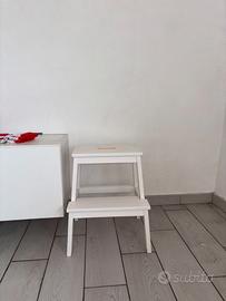 IKEA BEKVÄM – scaletta/sgabello bianco