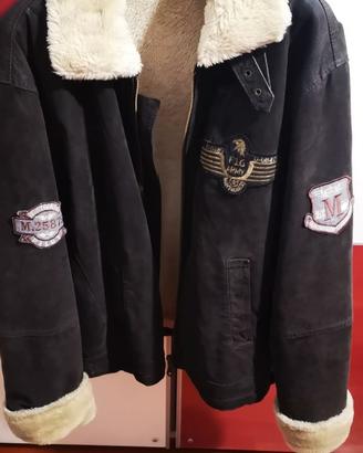 Bomber Airflight Montgomery vera pelle scamosciata