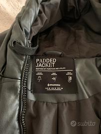 piumino nero ecopelle,donna , taglia M