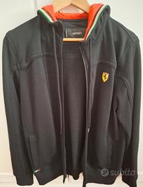 Felpa Ferrari con cappuccio e zip