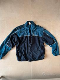 Felpa Adidas Originals Trefoil Blu Logo Ricamato M