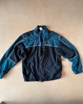 Felpa Adidas Originals Trefoil Blu Logo Ricamato M