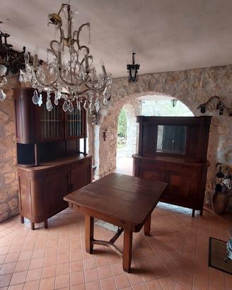 Arredo Sala Art Decó Liberty Completa Credenza Mob