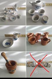 Oggetti in miniatura per presepe 