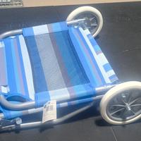 lettino da spiaggia con ruote