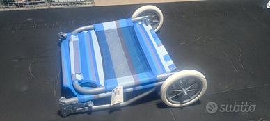 lettino da spiaggia con ruote