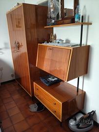 Armadio libreria vintage anni 60