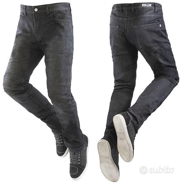 PANTALONE JEANS MOTO SCOOTER OJ SOLE J143 UOMO - EASY MOTORS MILANO