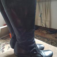 Stivali neri vera pelle capretto 38