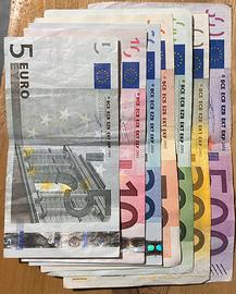 Edizione completa Prima Serie banconote Euro