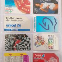 lotto di 8 Schede telefoniche SIP 