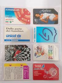 lotto di 8 Schede telefoniche SIP 