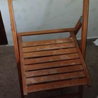 sedie apri e chiudi in legno