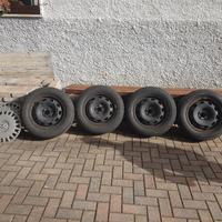 4 cerchi in acciaio 15" - 5 fori  VW