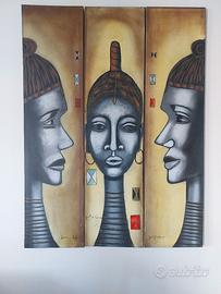 Tre composizioni in tela