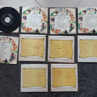 10 dischi vinile 33 giri fiabe anni '70
