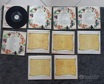 10 dischi vinile 33 giri fiabe anni '70