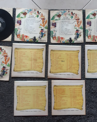 10 dischi vinile 33 giri fiabe anni '70
