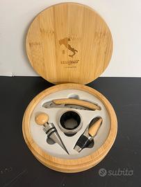 Set degustazione vino 4pz von coganetto in legno