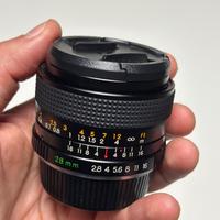 Yashica ML 28mm f2.8 attacco C/Y lente obiettivo