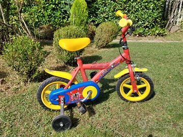 Bici bambino con ruotini, 12 pollici