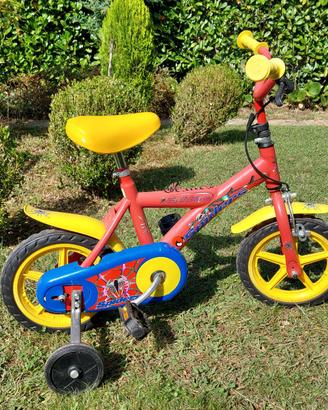 Bici bambino con ruotini, 12 pollici