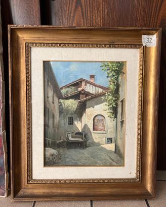 Dipinto Casolare antico da collezione