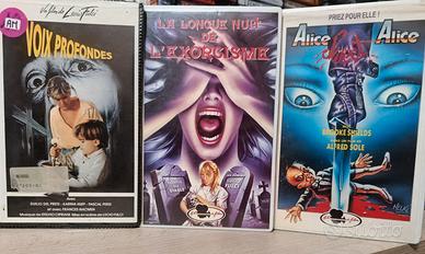 Lotto VHS horror francesi Fulci +Alice Sweet Alice