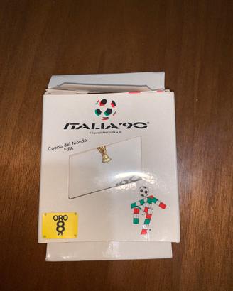 Spilla Italia 90 oro 8 kt