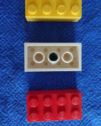 Tris di calamite colorate originali LEGO