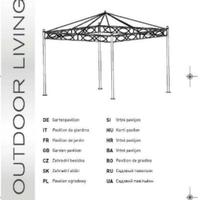 gazebo 300x300 m + tenta e zanzariera