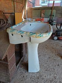 Lavandino e colonna in ceramica Ideal Standard 
