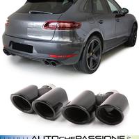 Coppia teminali neri per Porsche Macan 95B 14>17