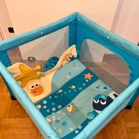 Box Chicco pieghevole Open Sea celeste 0-4 anni