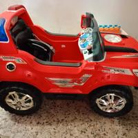 Auto/ fuoristrada elettrica ROSSA bambini 
