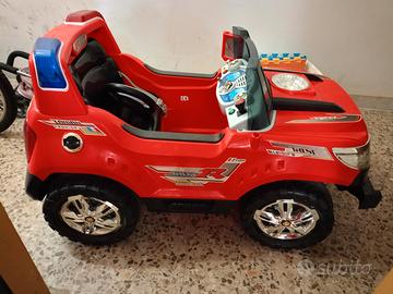 Auto/ fuoristrada elettrica ROSSA bambini 